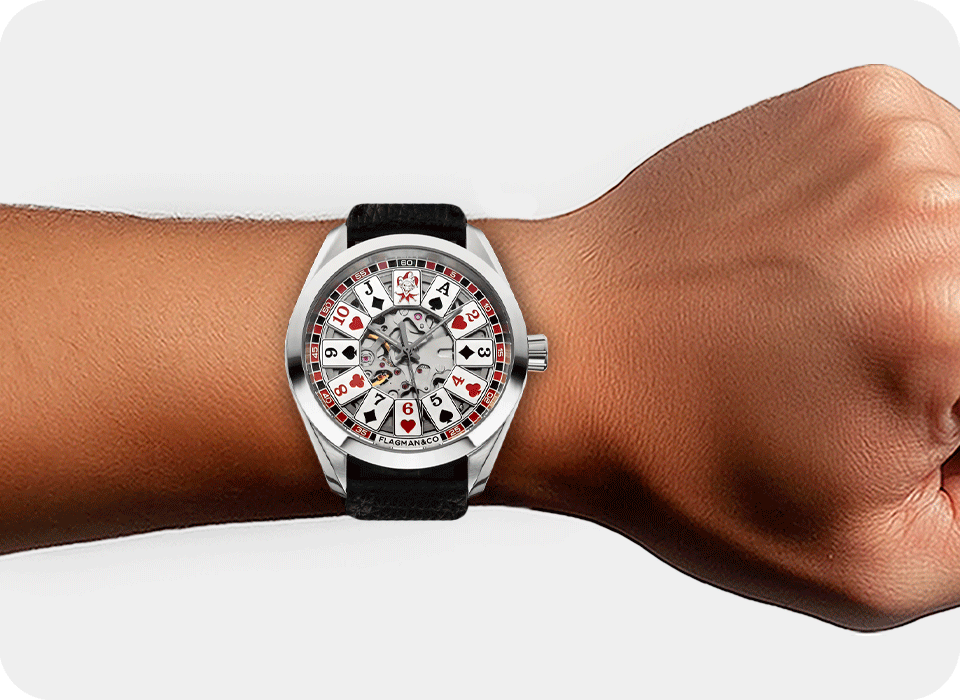 Skeleton Poker Watch - Gambler