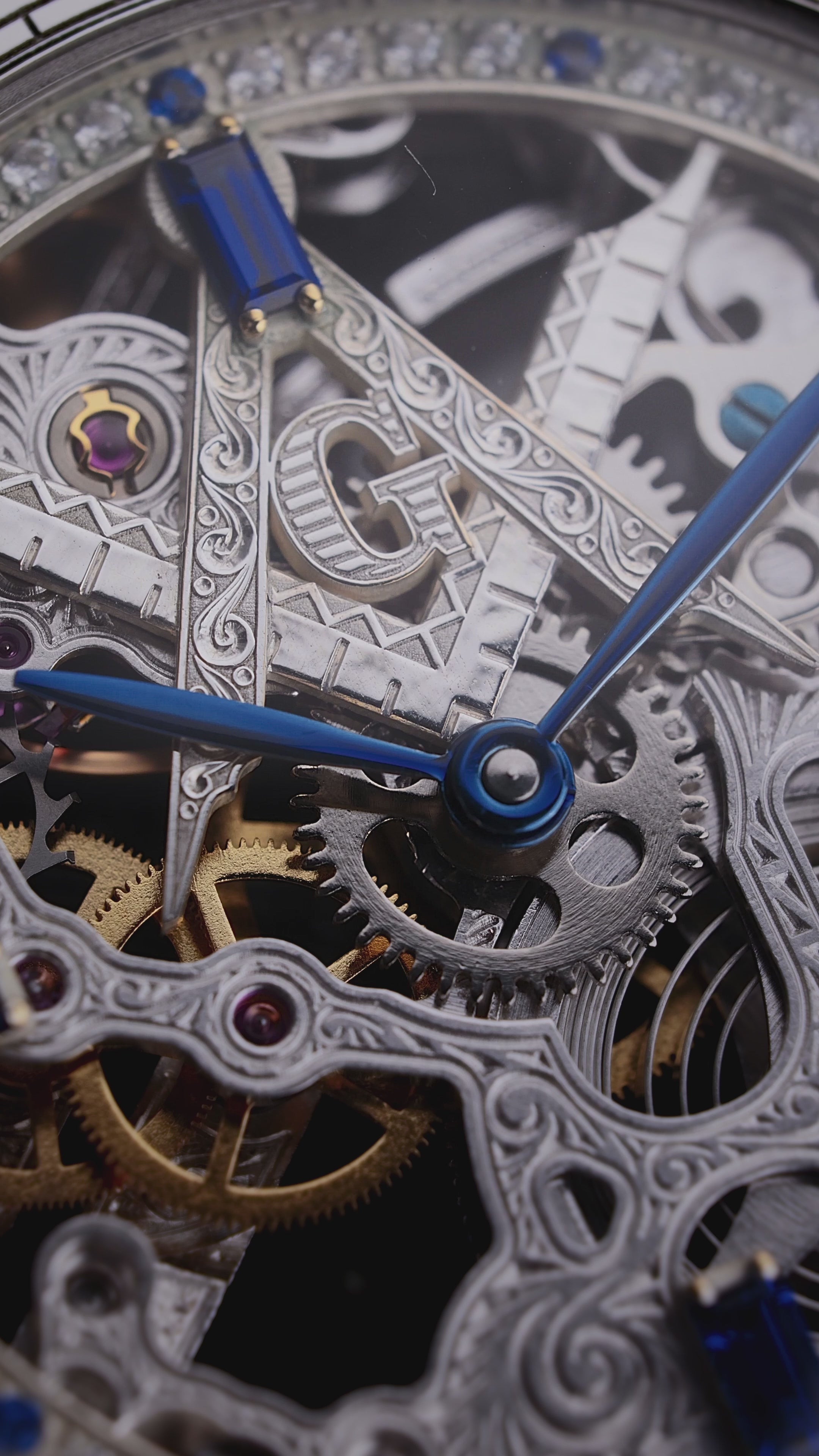 Skeleton Masonic Watch on Video