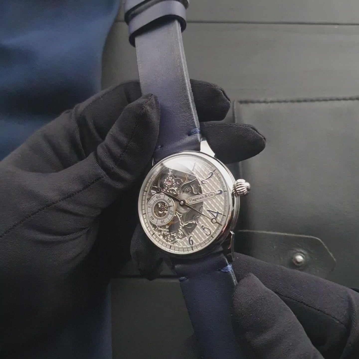 Promotional video of Iron Moon handmade watch – close-up shots.