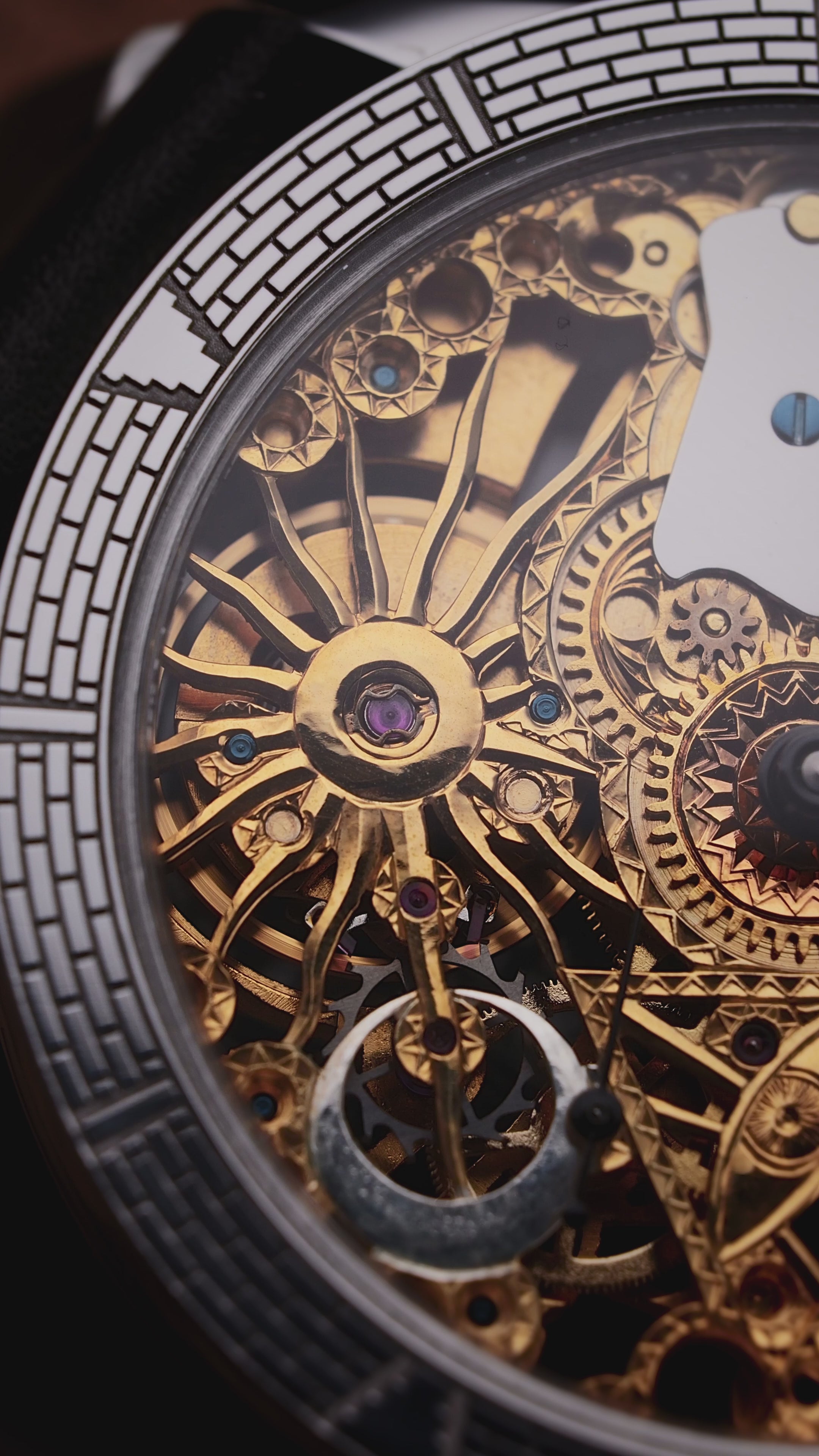 Promotional video of Skeleton Masonic Watch – close-up shots.