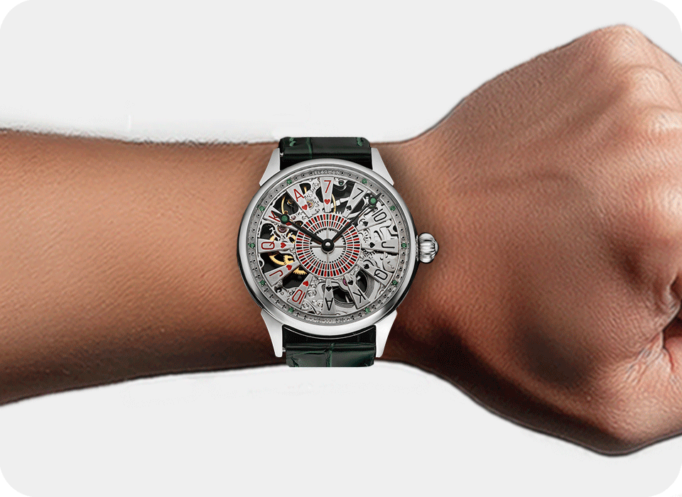 Skeleton Poker Watch - Card Aesthetics