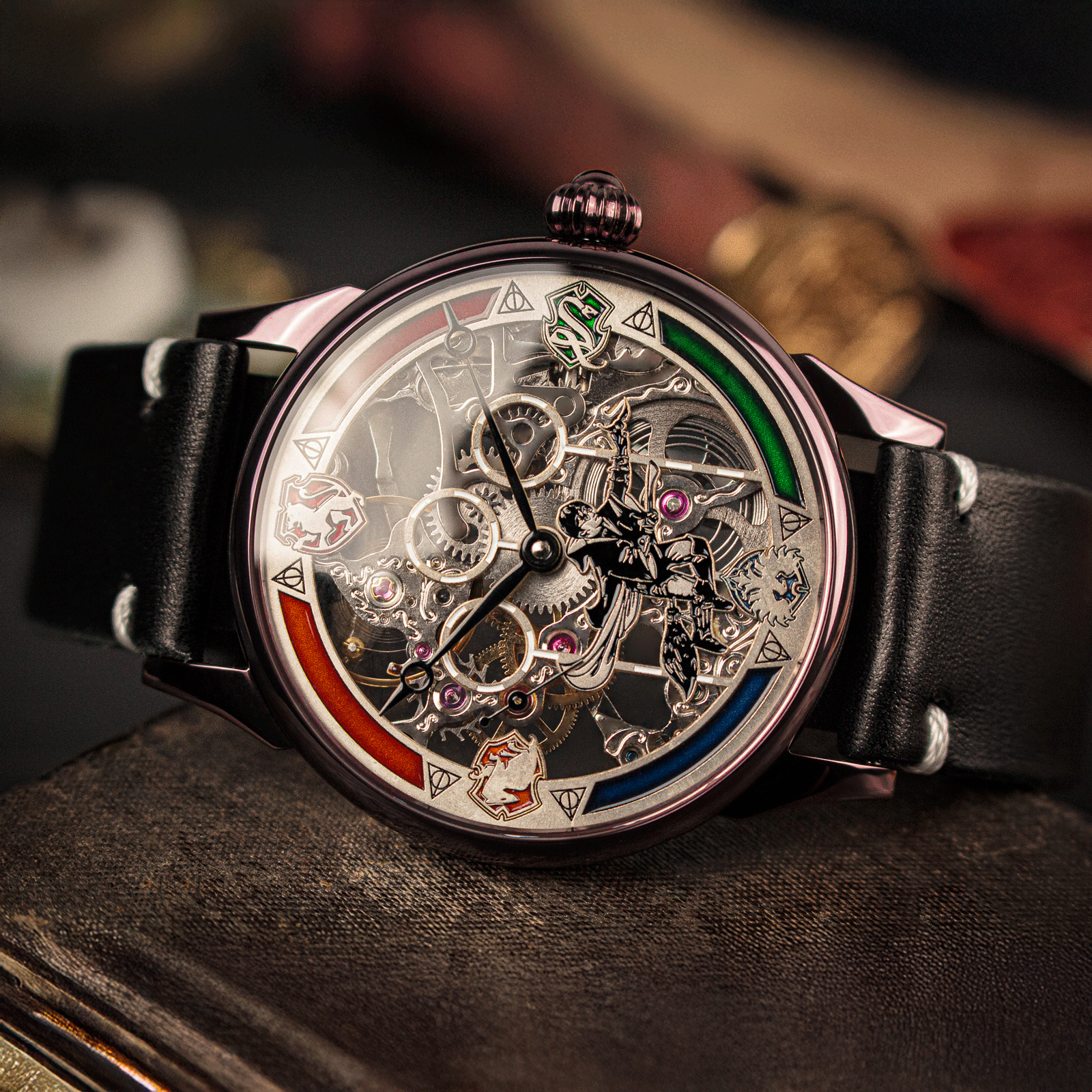 Lifestyle photo of Unisex watch in handmade watch – skeleton watch