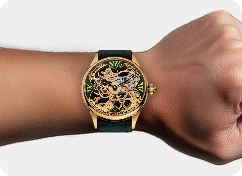 Handmade Skeleton Watch - Shards
